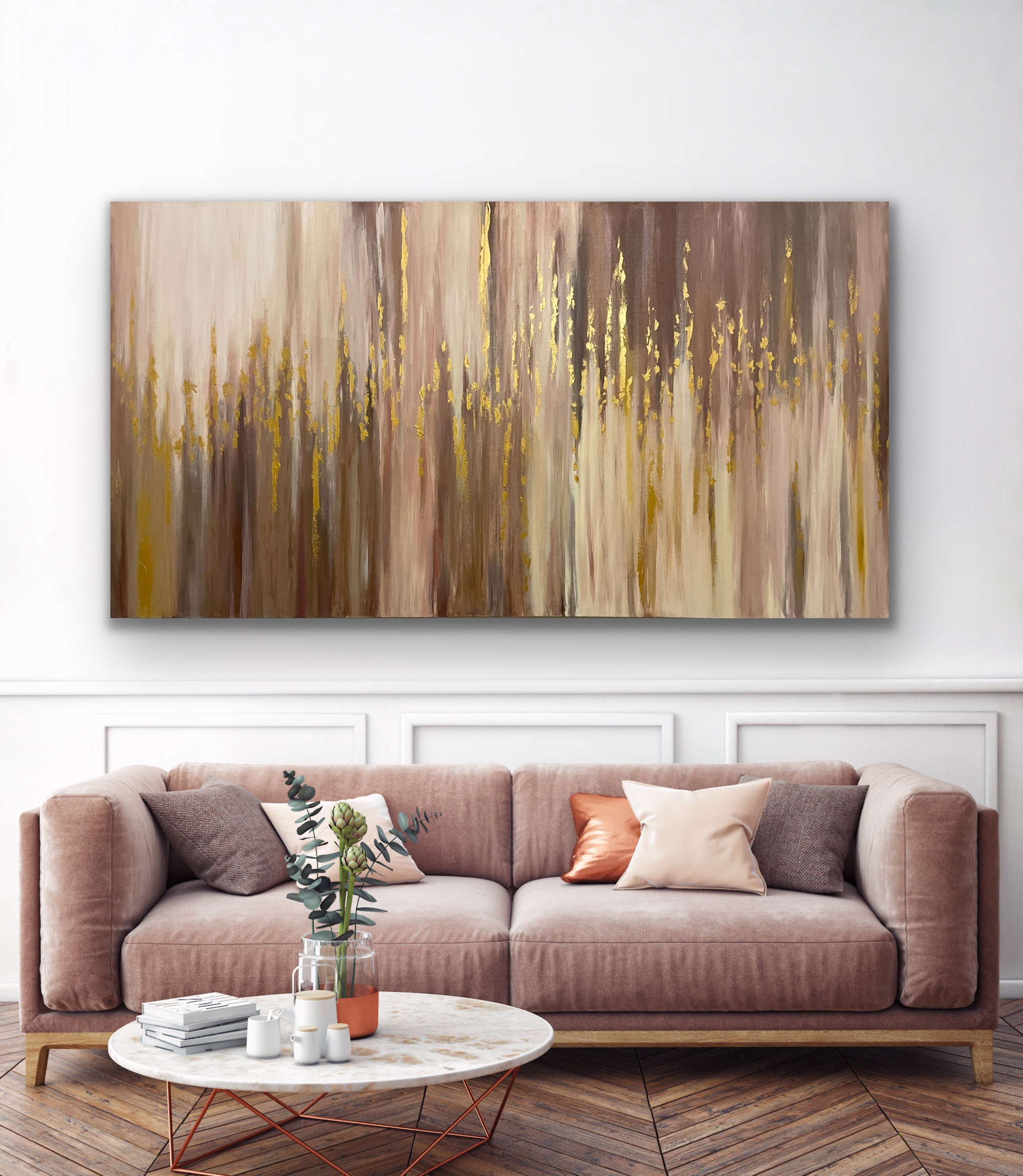 "Pulse" abstract art by Hala Moussa