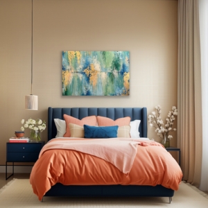 'Peace' abstract modern art by Hala Moussa