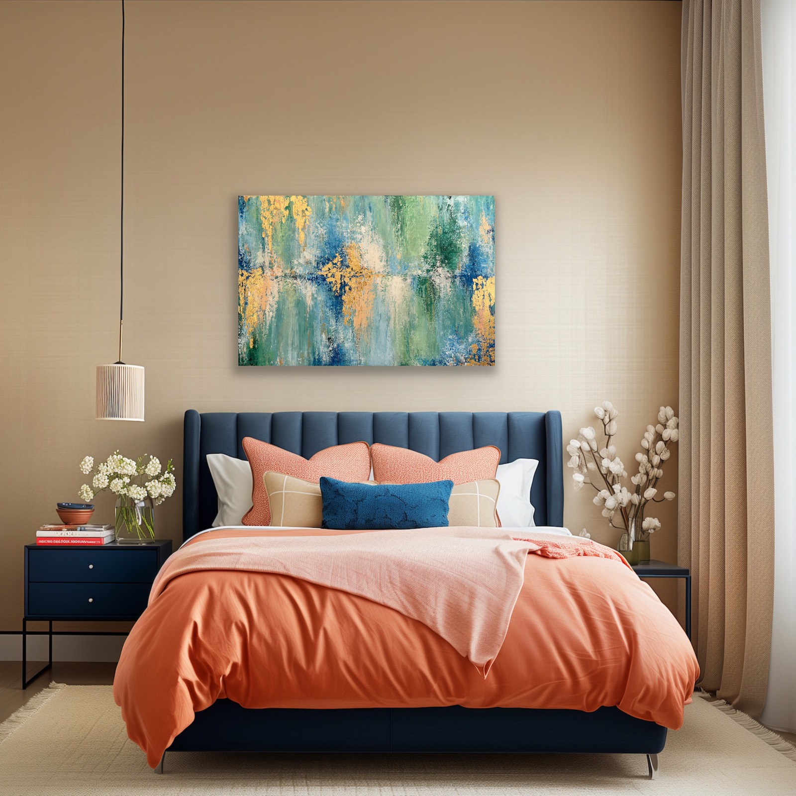 'Peace' abstract modern art by Hala Moussa