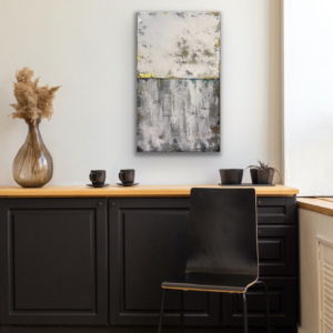 "Two Souls" abstract painting by Hala Moussa Art