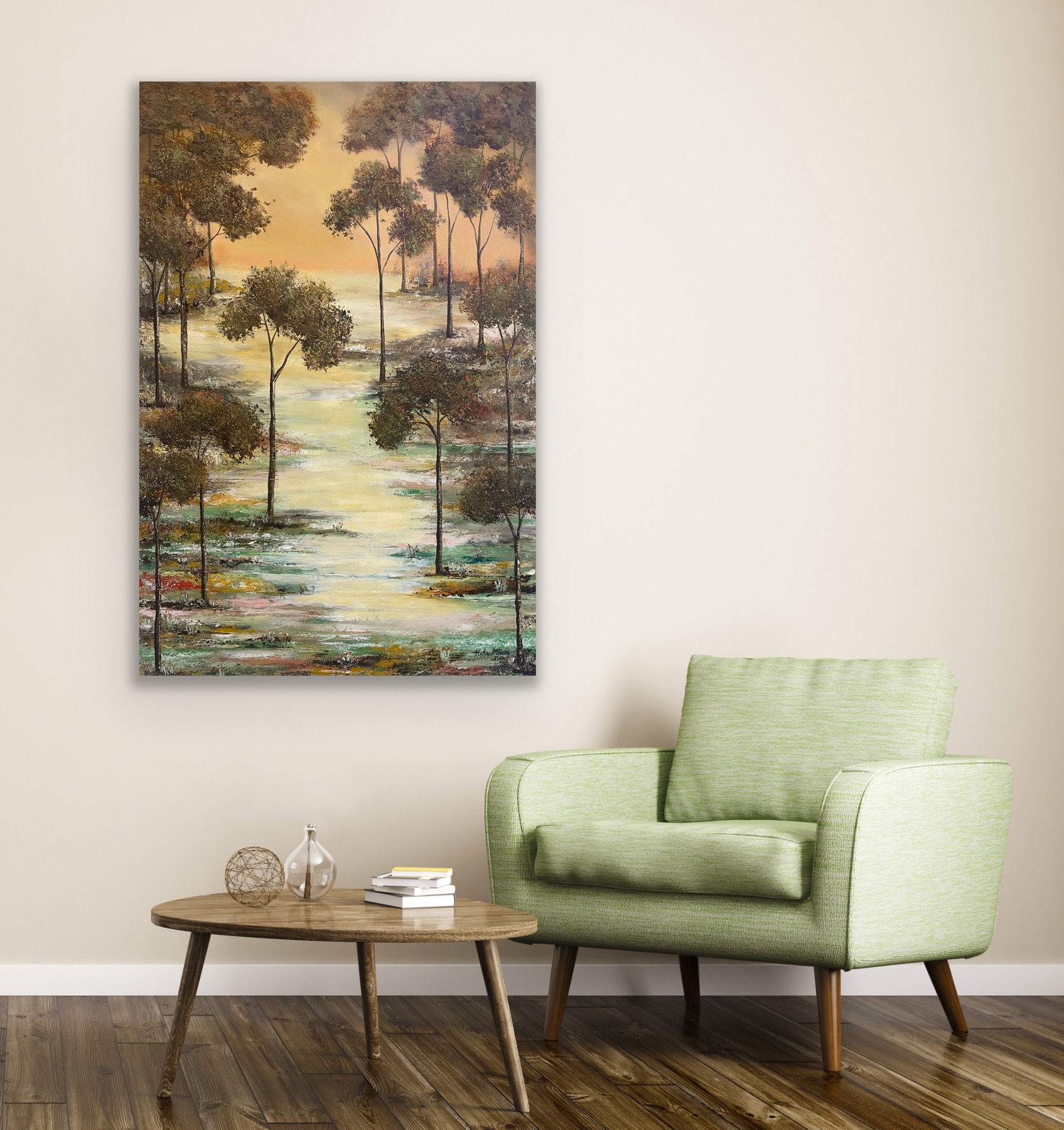 "Into the Woods" art by Hala Moussa