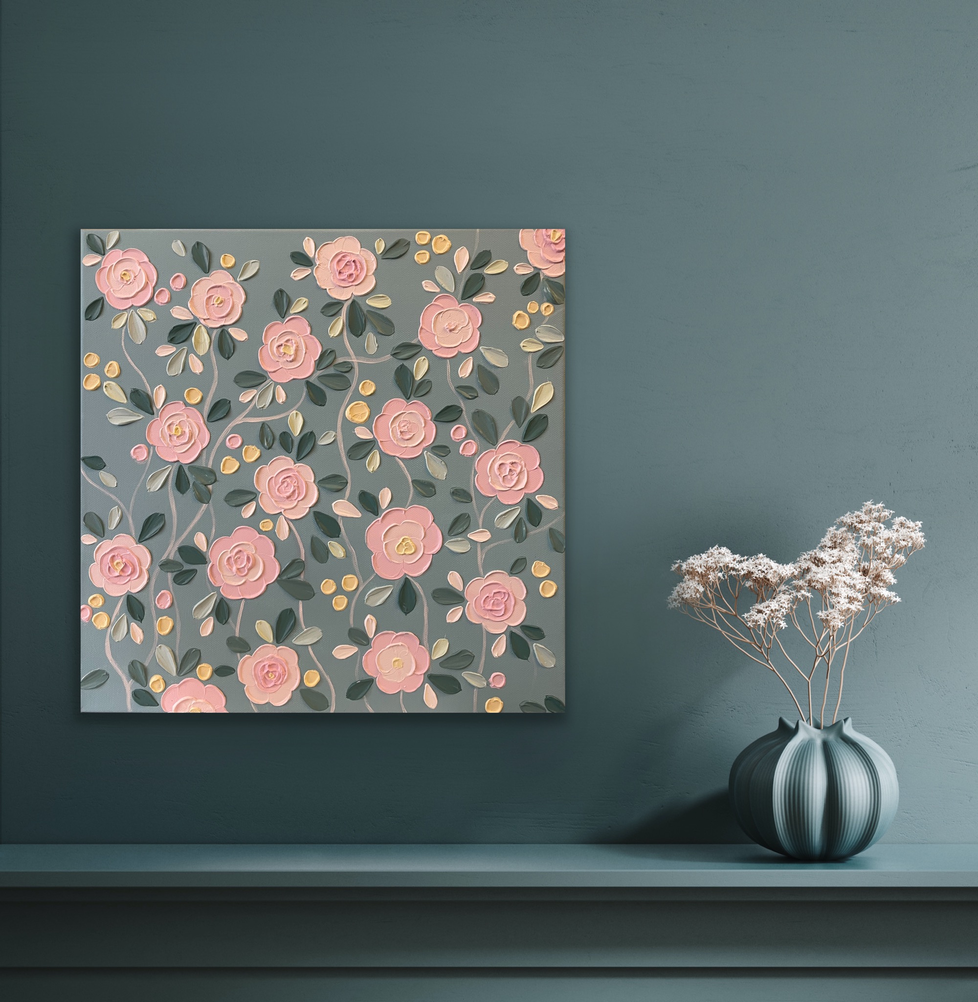 "Floral Bliss" by Hala Moussa Art