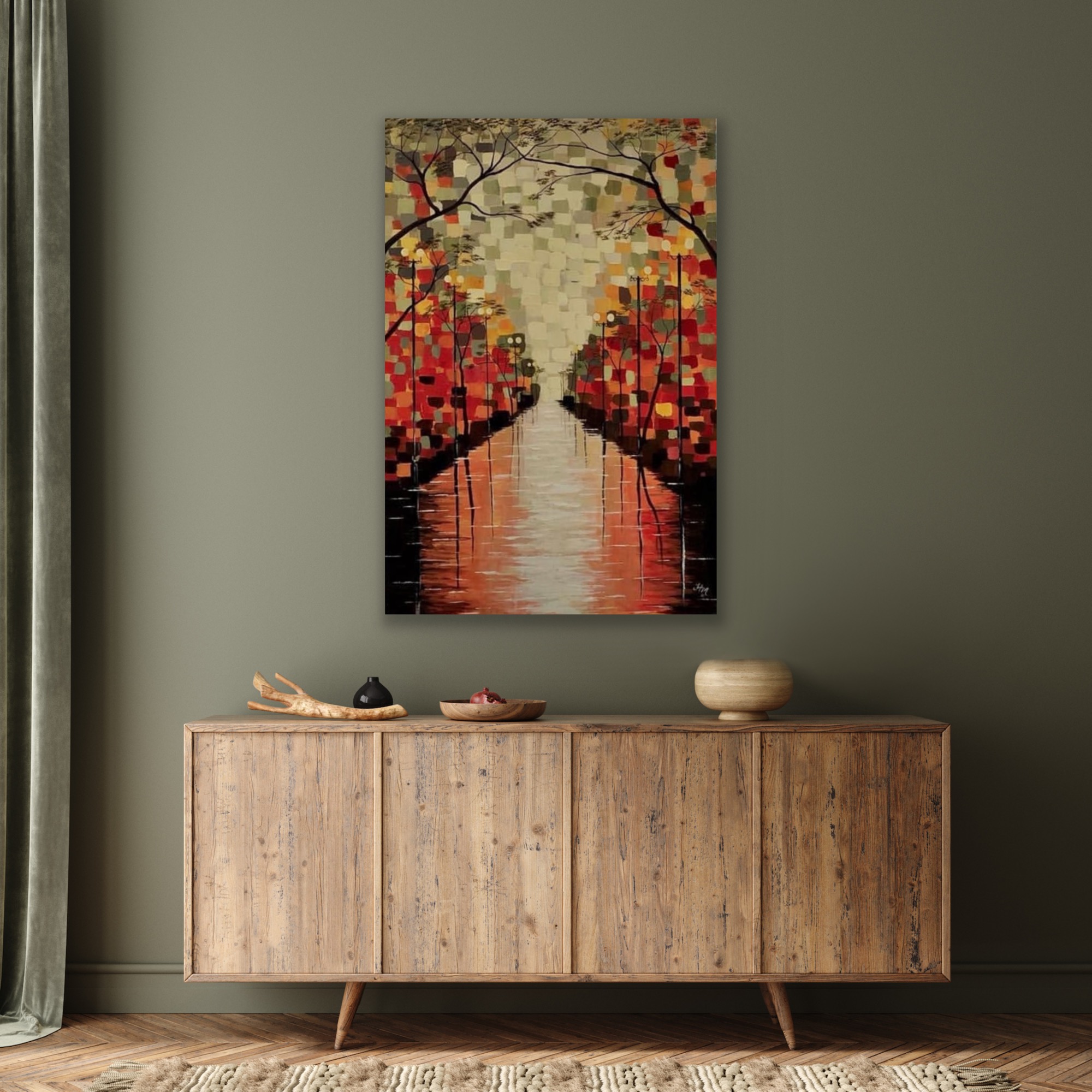 "Into the Wild" abstract art by Hala Moussa