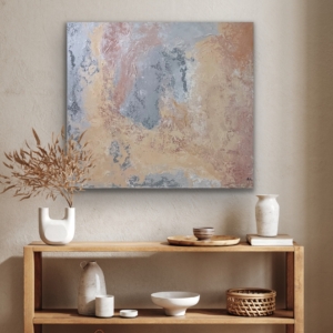 "Dawn Glow" abstract art by Hala Moussa Art