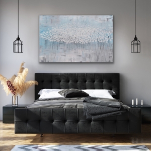 "Blooms in Bloom" abstract art by Hala Moussa Art