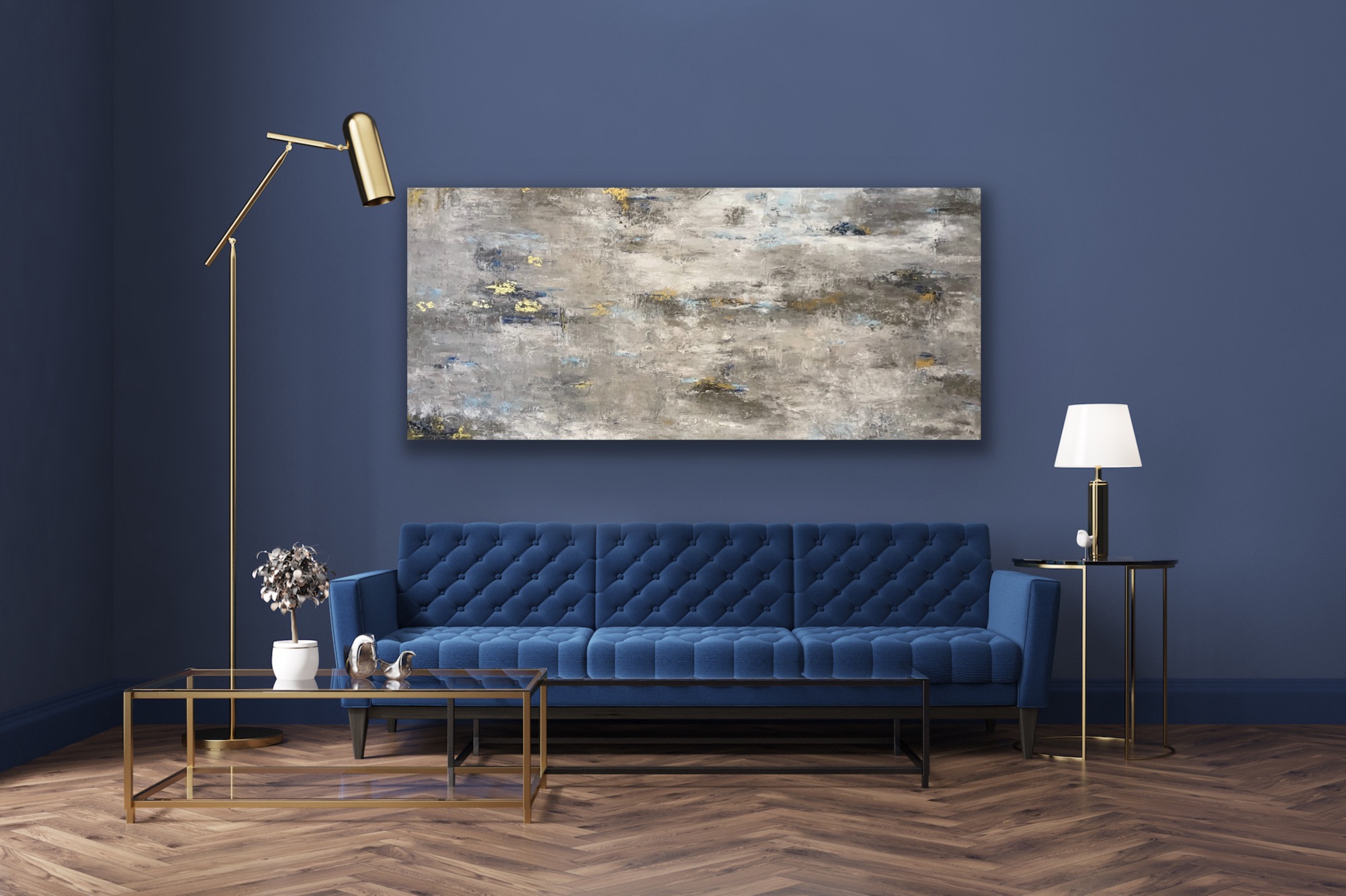 "Inner Peace" abstract art by Hala Moussa Art