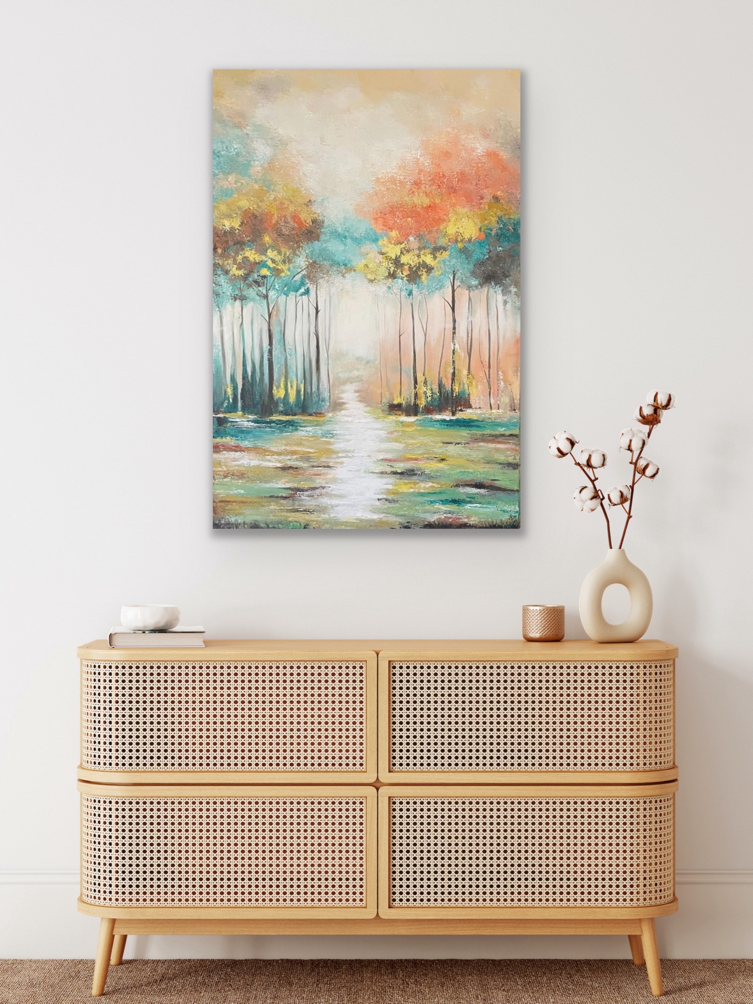 "Haven Trail" abstract art by Hala Moussa