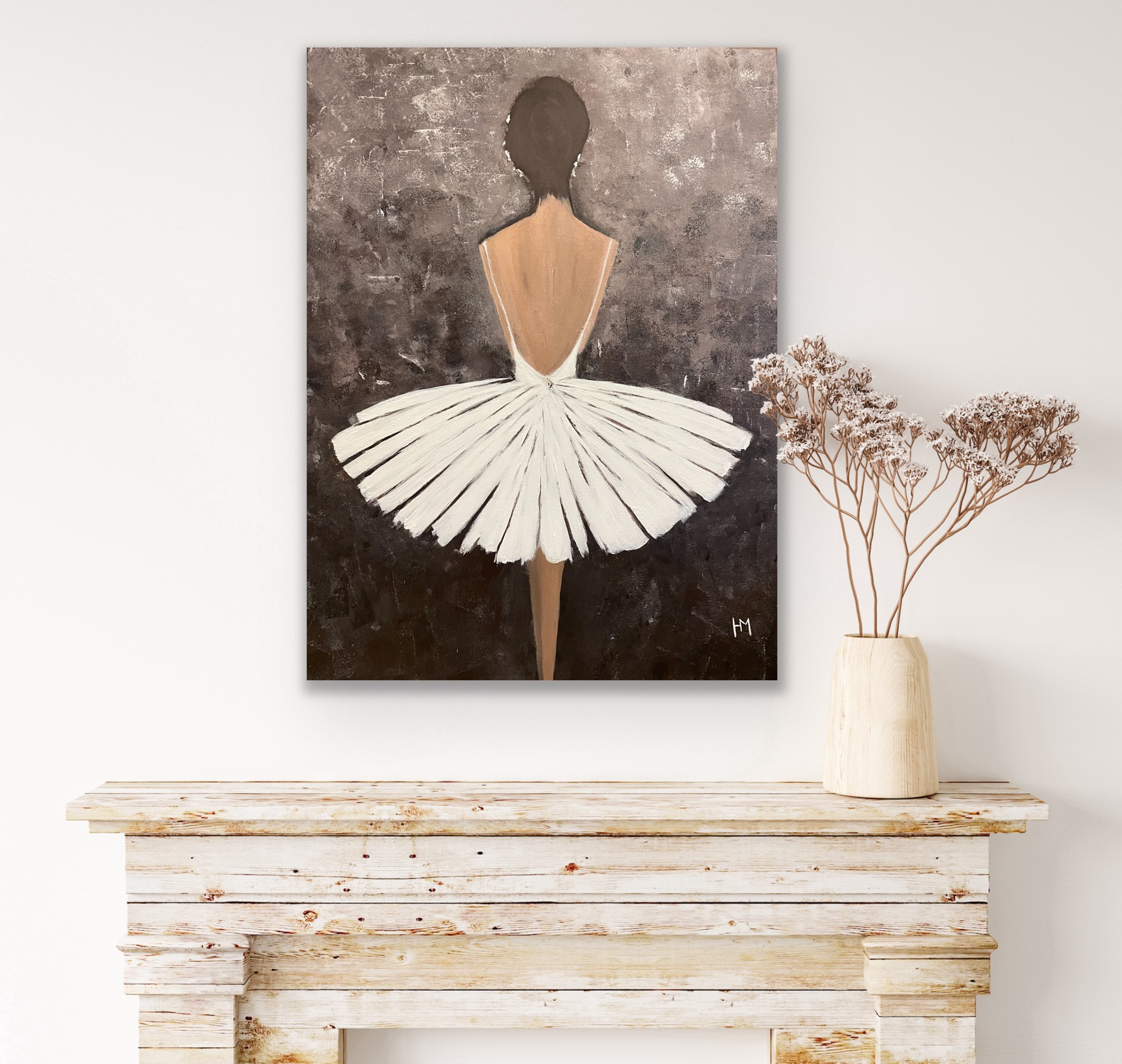 "En Pointe Elegance" art by Hala Moussa