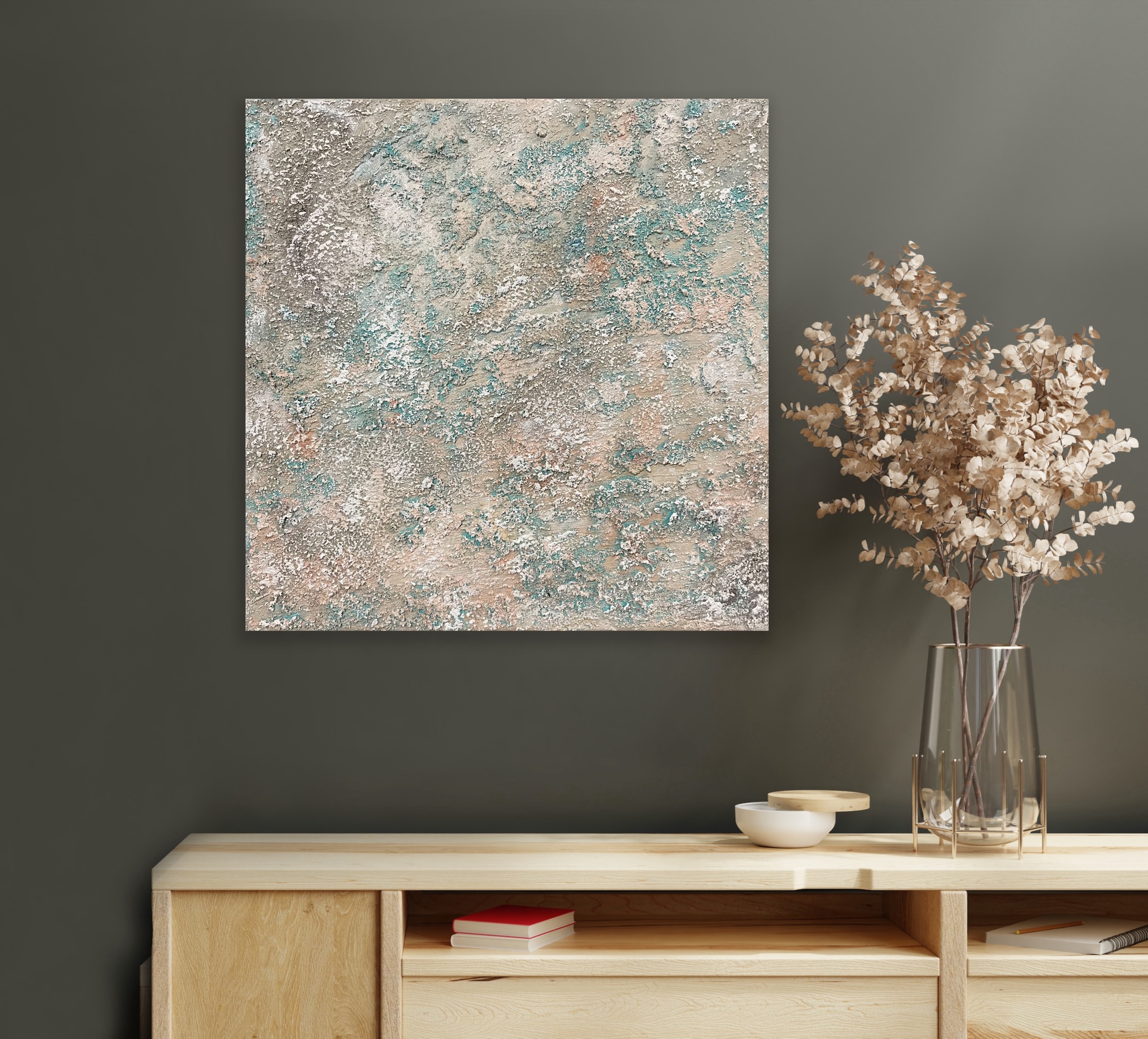 'Seascape' abstract art by Hala Moussa