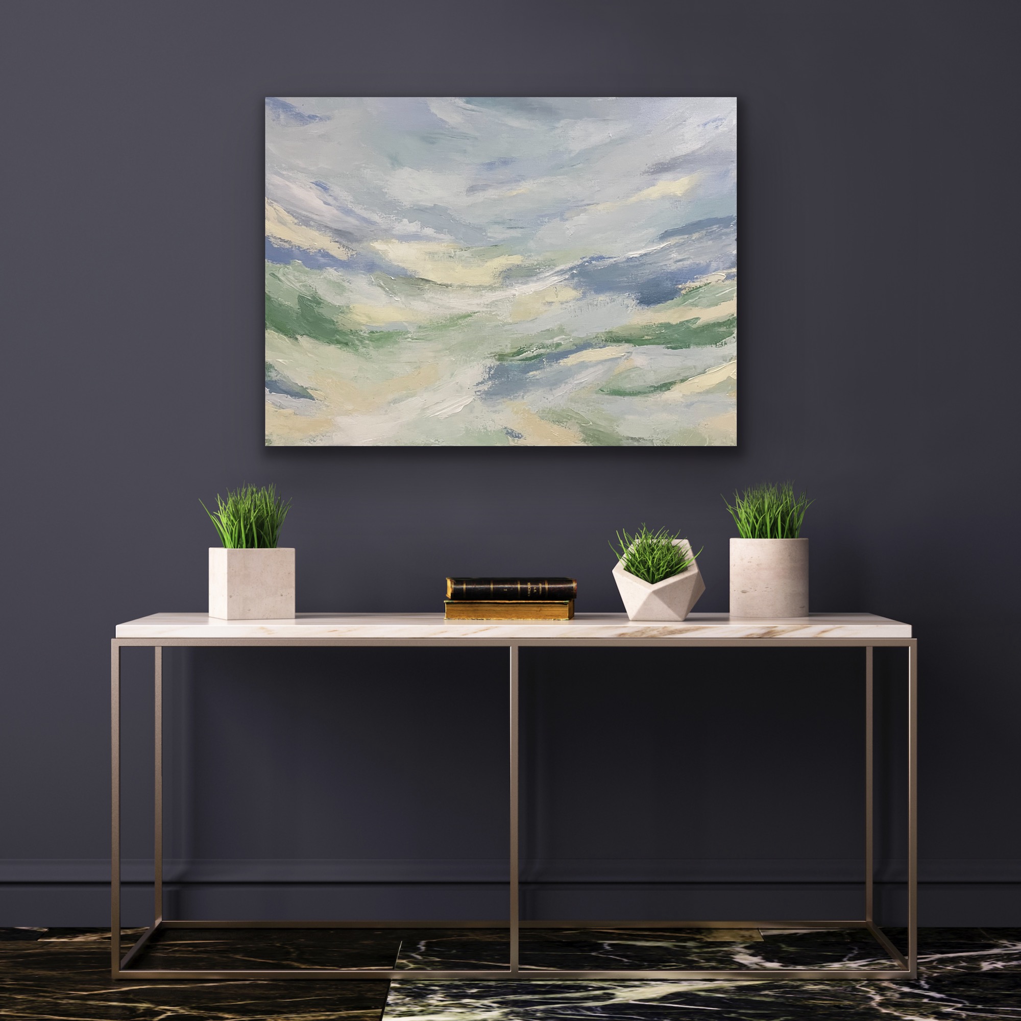 "Silent waves" by Hala Moussa Art