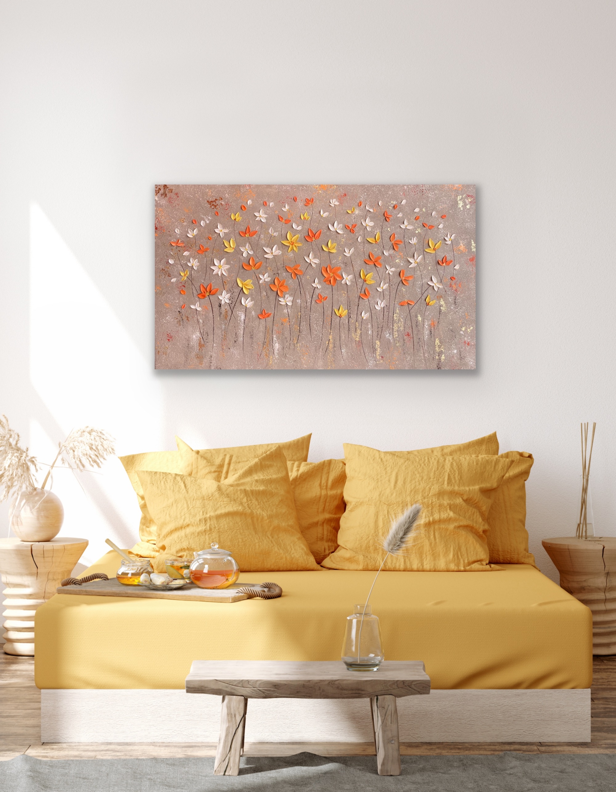 "Sunlit Blossoms" by Hala Moussa Art