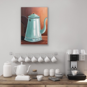 'Tea Time' oil painting by Hala Moussa Art