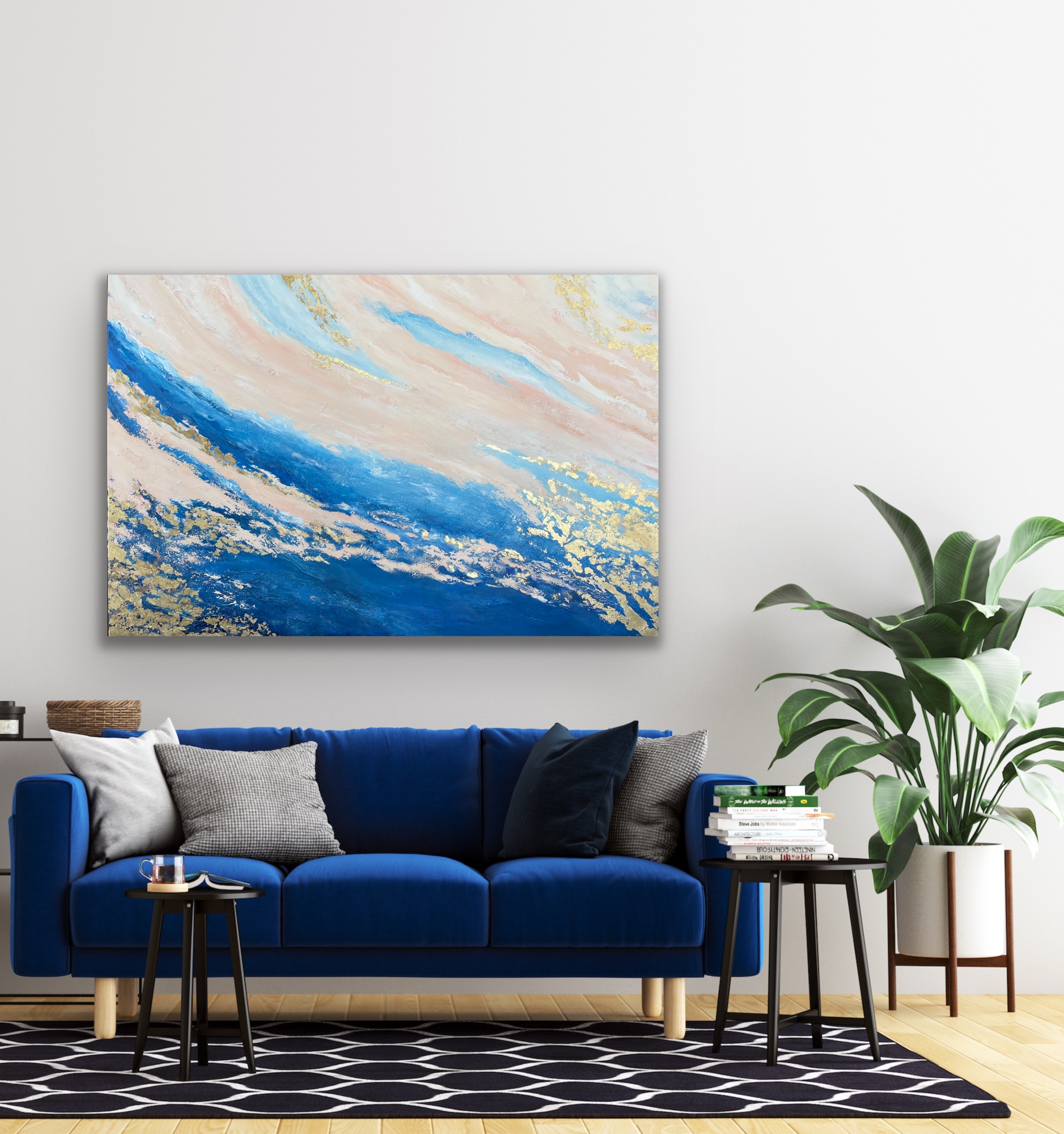 'Beyond the Clouds' by Hala Moussa Art