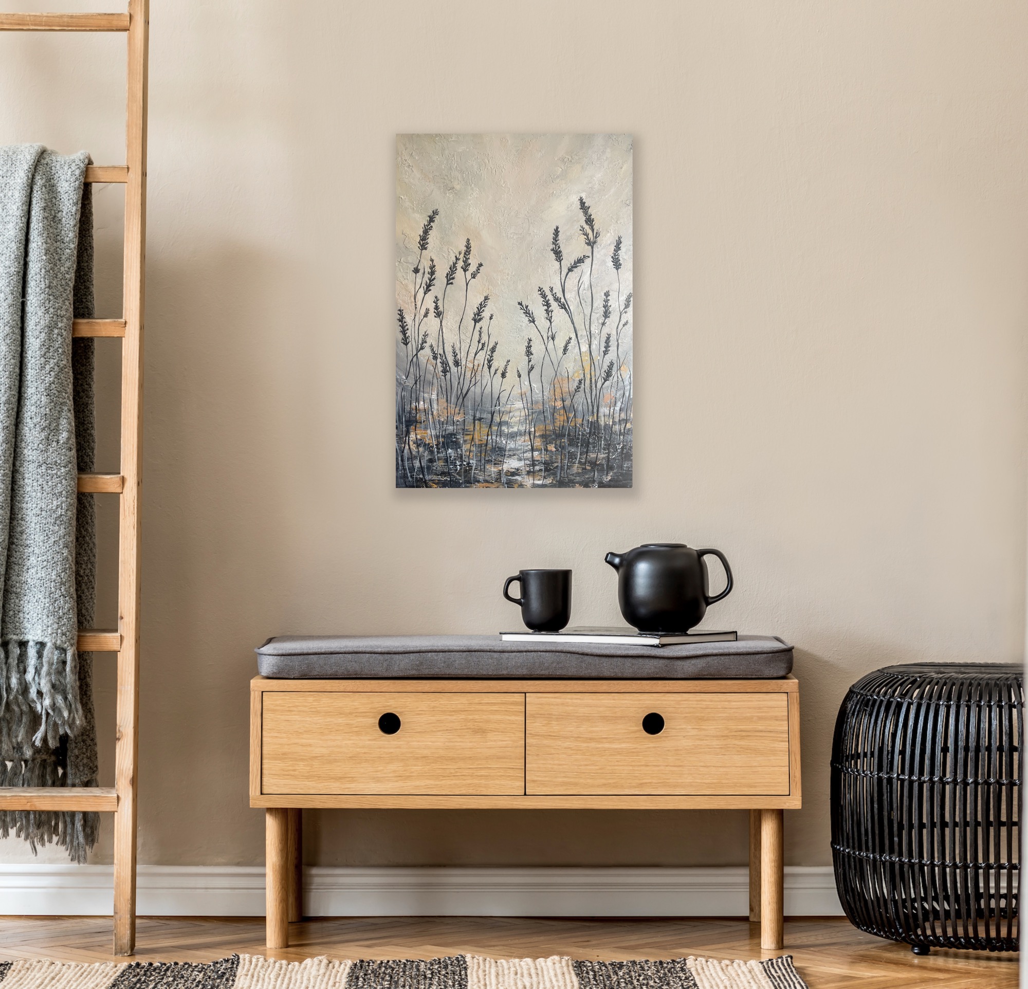 'Field of Dreams' abstract art by Hala Moussa Art