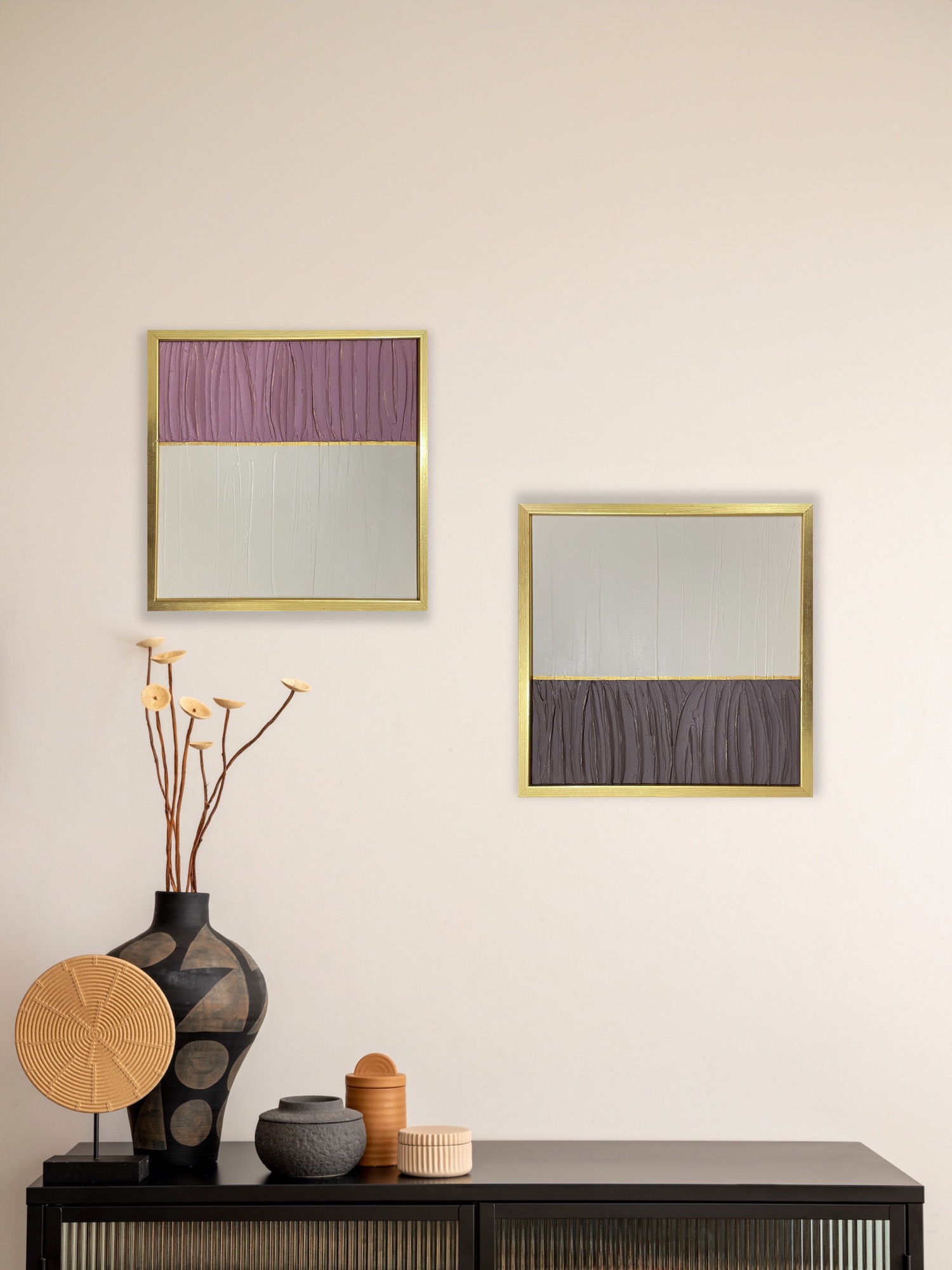 Textured Modern Art by Hala Moussa