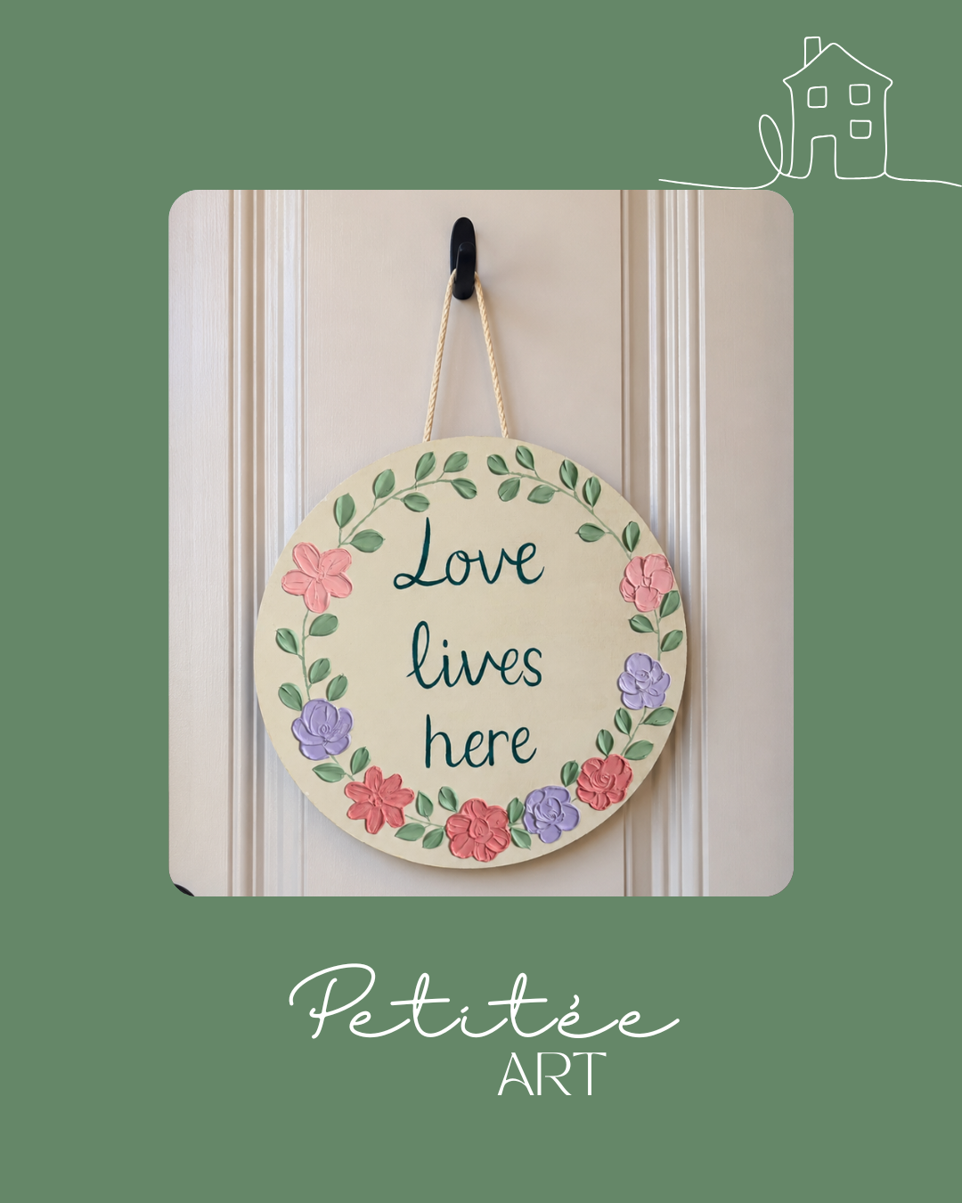 Love Lives Here Door Hanger